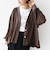 【WEB限定】〈手洗い可能〉シアー Vネック フレア シャツ カーディガン