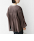 【WEB限定】〈手洗い可能〉シアー Vネック フレア シャツ カーディガン