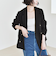quaranciel:〈手洗い可能〉メッシュ ダブルブレスト テーラード ジャケット 25AW