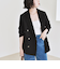 quaranciel:〈手洗い可能〉メッシュ ダブルブレスト テーラード ジャケット 25AW