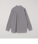 SHIPS any:〈洗濯機可能〉LIM BLESS ソリッド / ストライプ バンドカラー シャツ 25AW◇