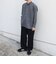 SHIPS any: LIM BLESS ソリッド / ストライプ バンドカラー シャツ 26AW◆