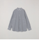 SHIPS any:〈洗濯機可能〉LIM BLESS ソリッド / ストライプ バンドカラー シャツ 25AW◇