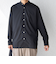 SHIPS any:〈洗濯機可能〉LIM BLESS ソリッド / ストライプ バンドカラー シャツ 25AW◇