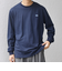 【SHIPS any別注】LACOSTE: ワンポイント ピケ クルーネック Tシャツ 25AW (ロンT)◇