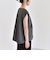 quaranciel:〈手洗い可能〉カット ジョーゼット ドロスト ジップ ベスト