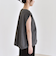quaranciel:〈手洗い可能〉カット ジョーゼット ドロスト ジップ ベスト
