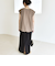 quaranciel:〈手洗い可能〉カット ジョーゼット ドロスト ジップ ベスト