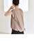 quaranciel:〈手洗い可能〉カット ジョーゼット ドロスト ジップ ベスト