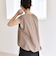 quaranciel:〈手洗い可能〉カット ジョーゼット ドロスト ジップ ベスト