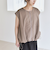 quaranciel:〈手洗い可能〉カット ジョーゼット ドロスト ジップ ベスト