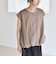 quaranciel:〈手洗い可能〉カット ジョーゼット ドロスト ジップ ベスト