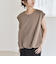 quaranciel:〈手洗い可能〉カット ジョーゼット ドロスト ジップ ベスト