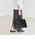 quaranciel:〈手洗い可能〉カット ジョーゼット サイド ライン タイト スカート