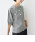 〈手洗い可能〉フラワー ビジュー ショート スリーブ ニット プルオーバー