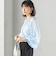 〈手洗い可能〉シアー バンブー ギャザー ブラウス