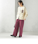 【SHIPS別注】LOGAN KNITTING MILLS:〈洗濯機可能〉プリント パンツ