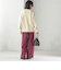 【SHIPS別注】LOGAN KNITTING MILLS:〈洗濯機可能〉プリント パンツ