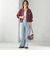 【SHIPS別注】LOGAN KNITTING MILLS:プリント ジップ プルオーバー