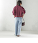 【SHIPS別注】LOGAN KNITTING MILLS:プリント ジップ プルオーバー