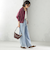 【SHIPS別注】LOGAN KNITTING MILLS:プリント ジップ プルオーバー