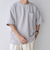 SHIPS any: 〈洗濯機可能〉フクレ ジャカード リラックス ポケット Tシャツ◇