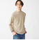 【WEB限定】SHIPS: ポンチ モックネック ロングスリーブ Tシャツ