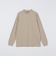【WEB限定】SHIPS: ポンチ モックネック ロングスリーブ Tシャツ