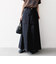《一部予約》SHIPS any:〈洗濯機可能〉チノ ステッチ フレア ロング スカート