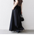 《一部予約》SHIPS any:〈洗濯機可能〉チノ ステッチ フレア ロング スカート
