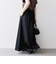 《一部予約》SHIPS any:〈洗濯機可能〉チノ ステッチ フレア ロング スカート