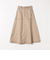 《一部予約》SHIPS any:〈洗濯機可能〉チノ ステッチ フレア ロング スカート