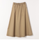 《一部予約》SHIPS any:〈洗濯機可能〉チノ ステッチ フレア ロング スカート