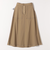 《一部予約》SHIPS any:〈洗濯機可能〉チノ ステッチ フレア ロング スカート