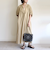 〈手洗い可能〉RENU ソフト タイプライター ギャザー ワンピース