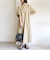 〈手洗い可能〉RENU ソフト タイプライター ギャザー ワンピース