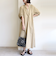 〈手洗い可能〉RENU ソフト タイプライター ギャザー ワンピース