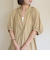 〈手洗い可能〉RENU ソフト タイプライター ギャザー ワンピース