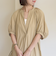 〈手洗い可能〉RENU ソフト タイプライター ギャザー ワンピース