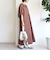 〈手洗い可能〉RENU ソフト タイプライター ギャザー ワンピース