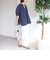 〈手洗い可能〉RENU ソフト タイプライター スキッパー 5分袖 ブラウス