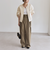 《予約》quaranciel:〈洗濯機可能〉ポンチ ロゴプリント クルーネック ジップ カーディガン