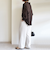 〈UVカット/防シワ加工〉梳毛調 ストレッチ ドロスト パンツ