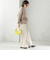 〈UVカット/防シワ加工〉梳毛調 ストレッチ ドロスト パンツ