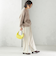 〈UVカット/防シワ加工〉梳毛調 ストレッチ ドロスト パンツ