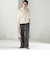 〈UVカット/防シワ加工〉梳毛調 ストレッチ ドロスト パンツ