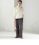 〈UVカット/防シワ加工〉梳毛調 ストレッチ ドロスト パンツ