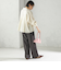 〈UVカット/防シワ加工〉梳毛調 ストレッチ ドロスト パンツ