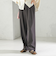 〈UVカット/防シワ加工〉梳毛調 ストレッチ ドロスト パンツ