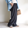 〈UVカット/防シワ加工〉梳毛調 ストレッチ ドロスト パンツ